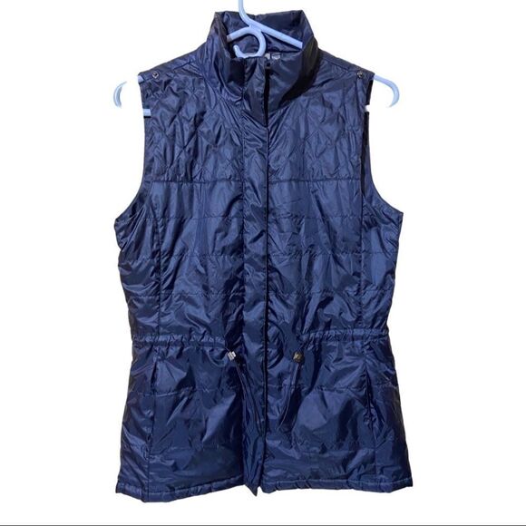 Nanette Lepore Navy Lightweight Convertible Jacket & Vest Windbreaker - Picture 7 of 11